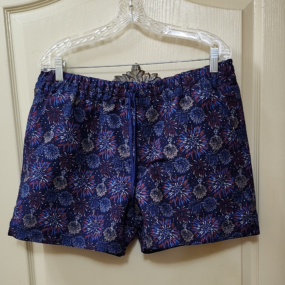 ACADEMY SPORTS BRAND FIREWORKS PRINT SWIM TRUNKS